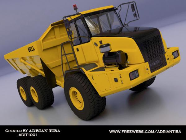 Bell dump truck