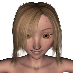 Daz Studio Flexy Hair Fit For Aiko 3