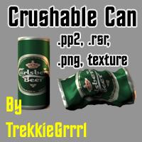 Crushable beer can