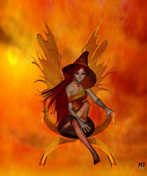 Firefairy on chair