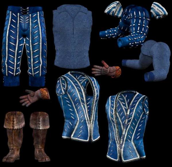 Colors for the Highlander Ramirez clothing Set