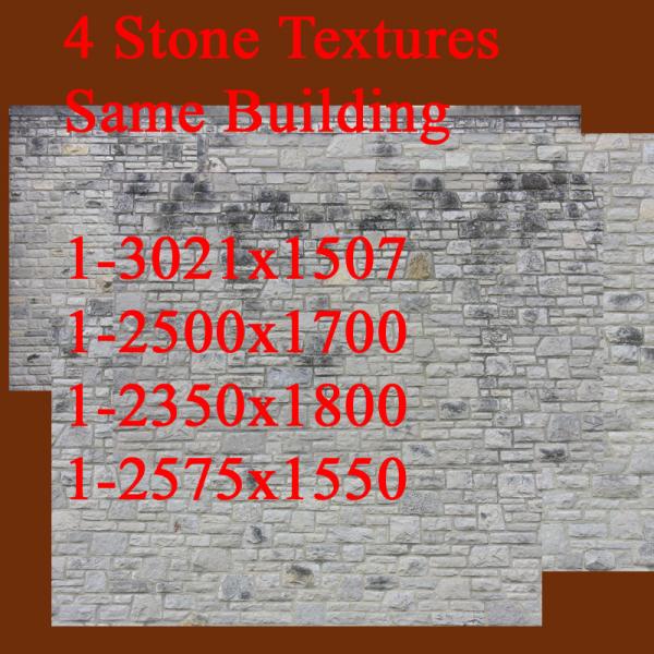 Stone Texture Set - Same Building - Large Sizes