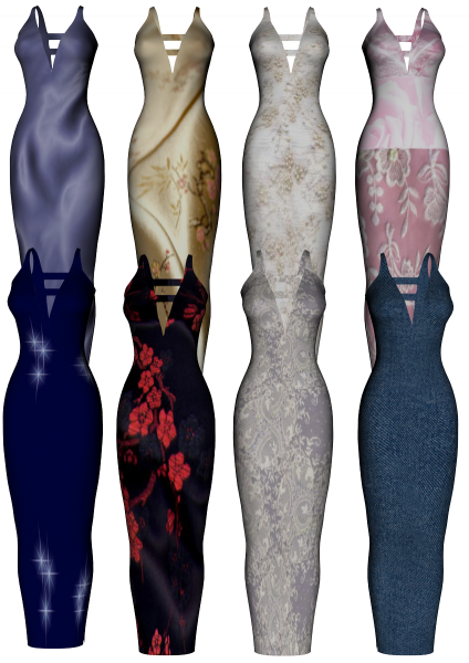 Jessi Long Dress Textures