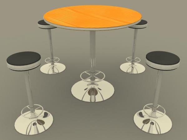 Table and Stools