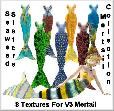 Seaweed Sisters Collection-texs for the V3 mertail