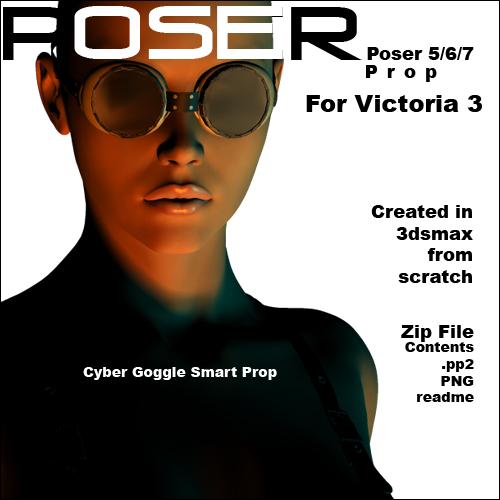 Victoria 3 Cyber Goggle Prop