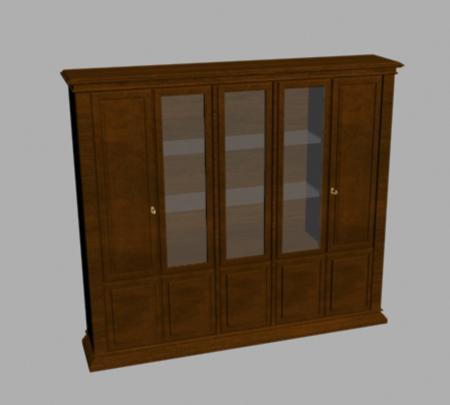 Bookcase for 3d Max, 3DS and OBJ