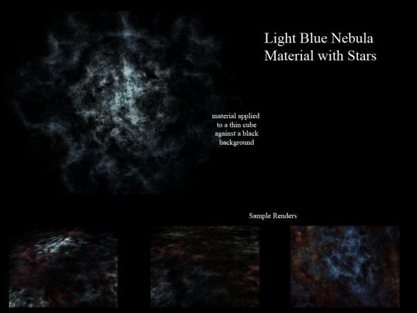 Light Blue Nebula &amp; Stars