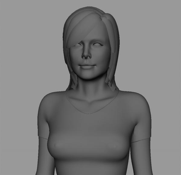 Model of the girl