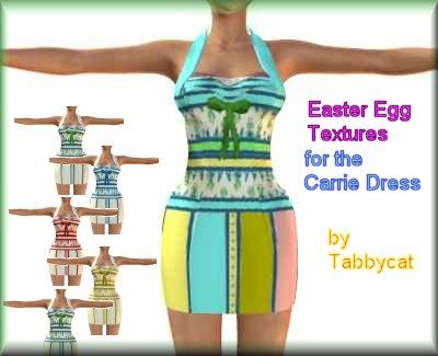 Easter Egg Textures for the Carrie Dress