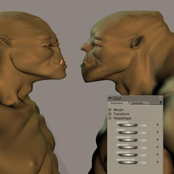 Facemorphs for DAZ Troll