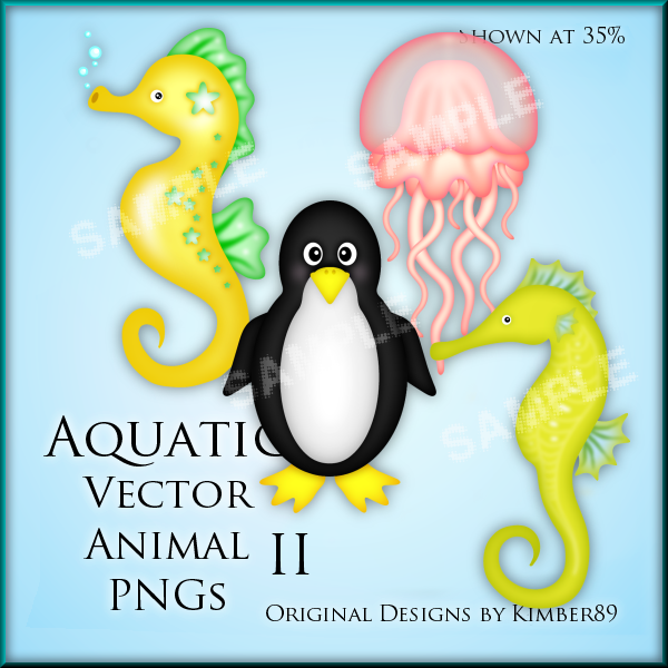 Aquatic Vector Animals II