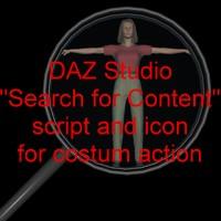 Content search script for DAZ Studio