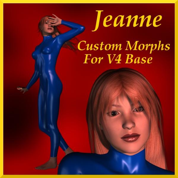 Jeanne custom morphs for V4 base