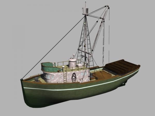 Fishing boat - 3D Model - ShareCG