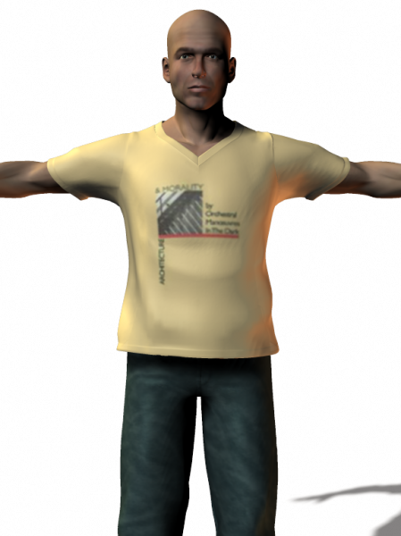 G2 Male t-shirt textures