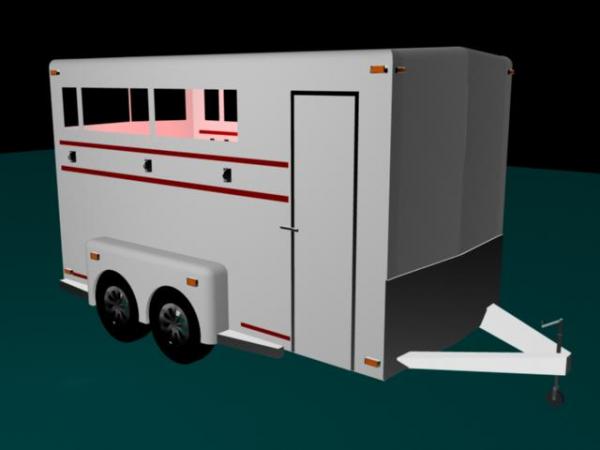 Horse Trailer for Maya, also obj. files for Poser