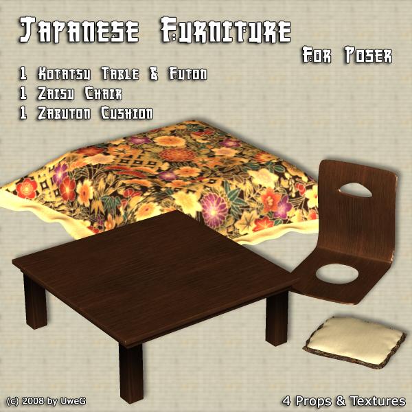 Japanese Furniture For Poser