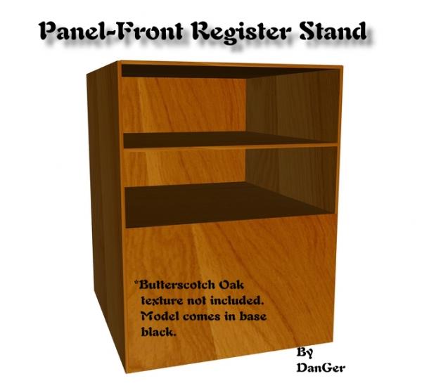 Panel-Front Register Stand