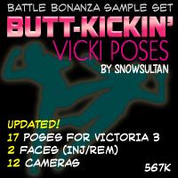 Butt-Kickin' Vicki Poses (Battle Bonanza Samples)