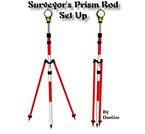 Surveyors Prism Rod SetUp