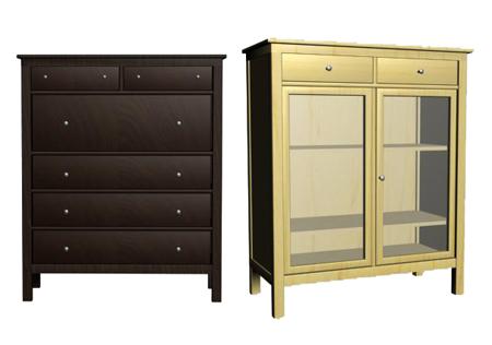 Yellow_Black Dresser for 3D Max 9