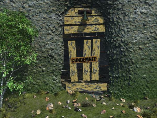 Condemned door (for Vue)