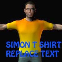 P7 simon replace for casual tshirt texture