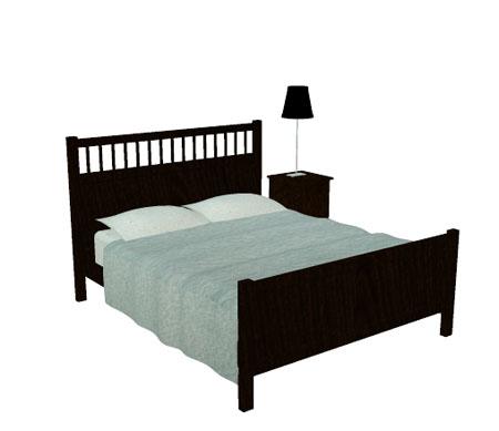 New Black Bed for Poser