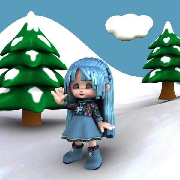 Textures for Candy Winter dress by Sione-DS