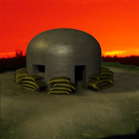 Bunker for Poser, scene and Props