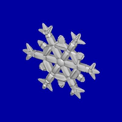 Snowflake made from Anim8or