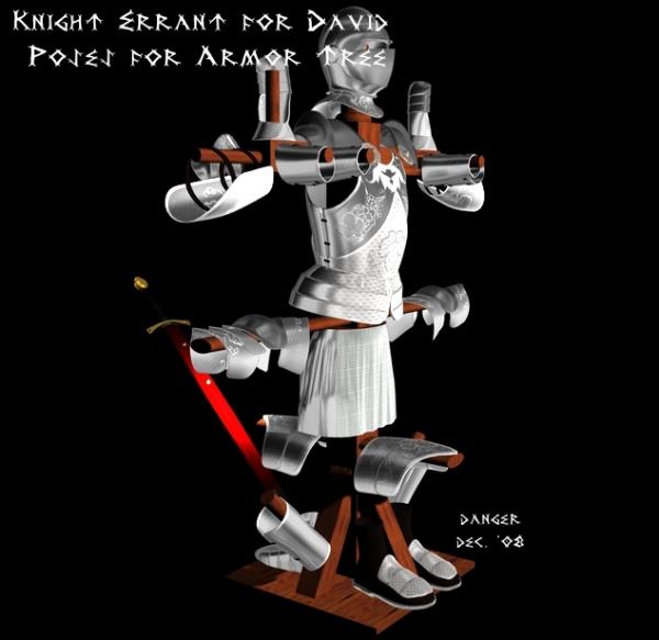 Knight Errant Poses for Armor Tree