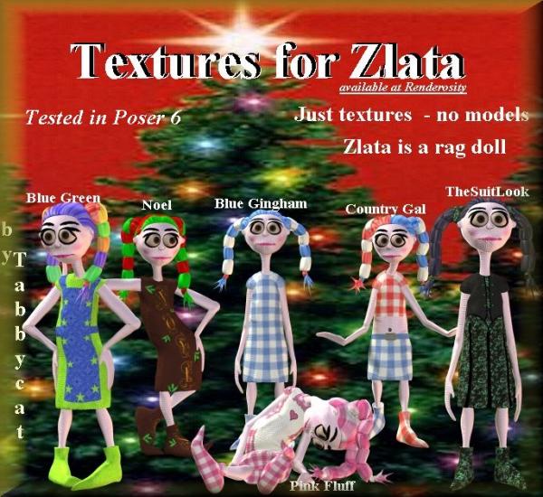 Zlata Rag Doll Textures - 2008 Xmas Party