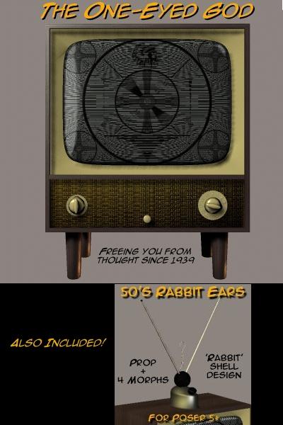 1950's TV with Rabbit Ears