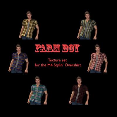 Farm Boy textures for M4 Stylin' Overshirt