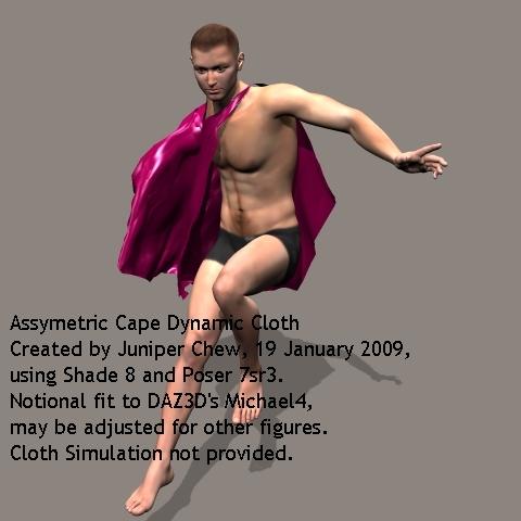 Assymetrical Cape Dynamic Cloth