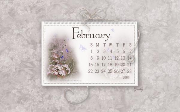 Desktop Calendar February 09