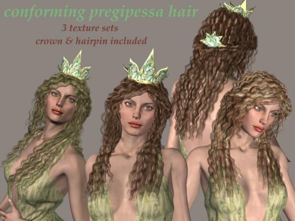 Conforming Pregipessa hair