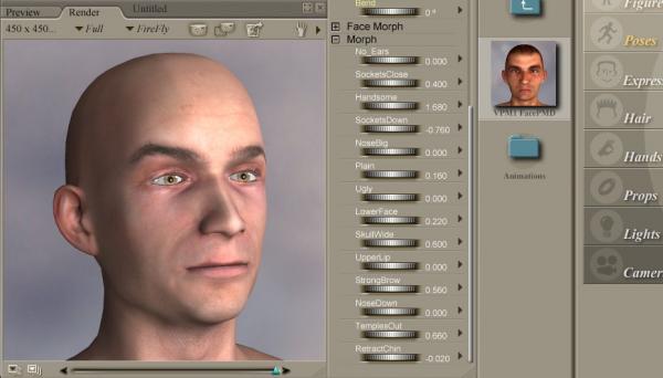 Face Morphs for Vincent Parker