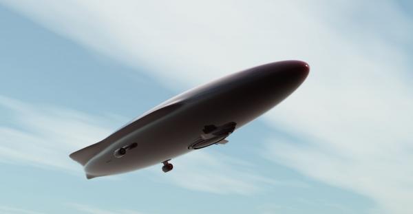 Futuristic Blimp - 3D Model - ShareCG