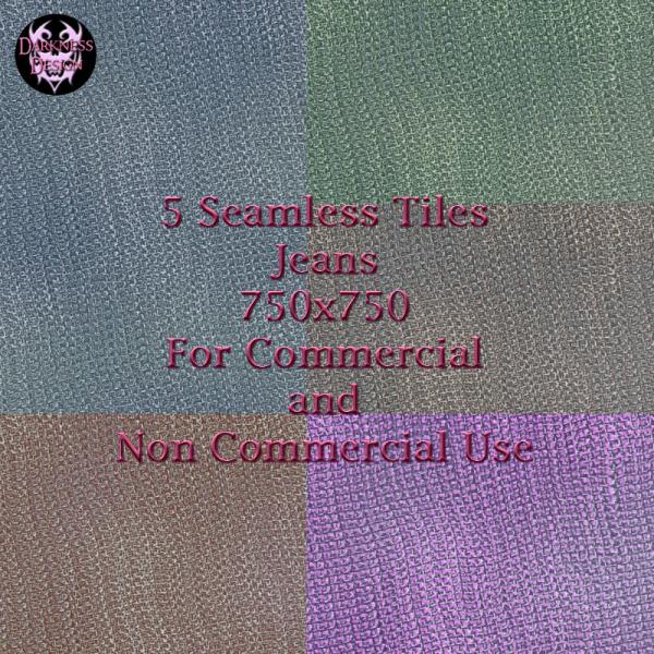 5 Seamless Textures Jeans