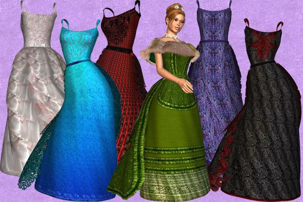 Textures 2 for Bird Of Paradise dress