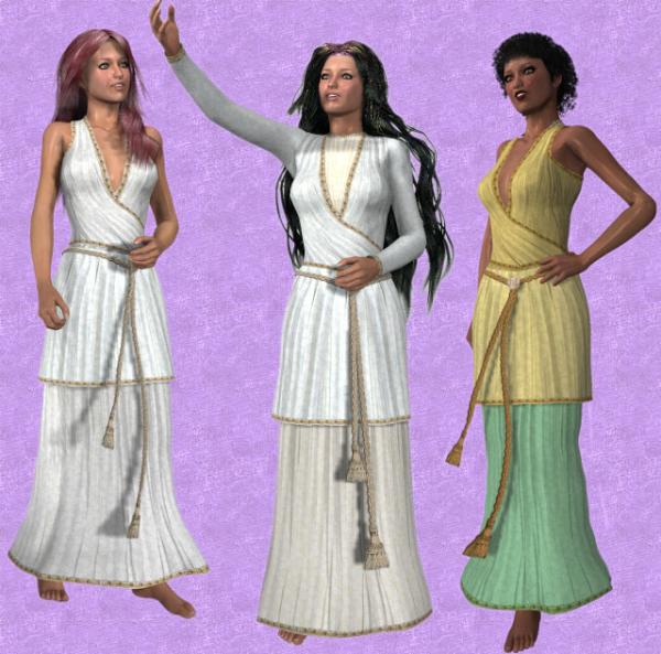 Classical Style for PoTS Dress - Poser - ShareCG