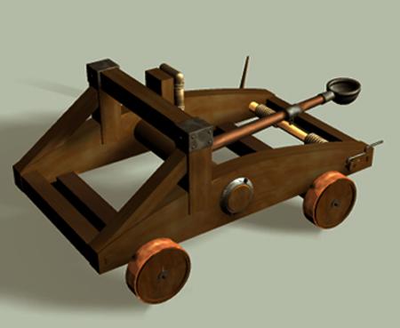 Catapult scene for DAZ