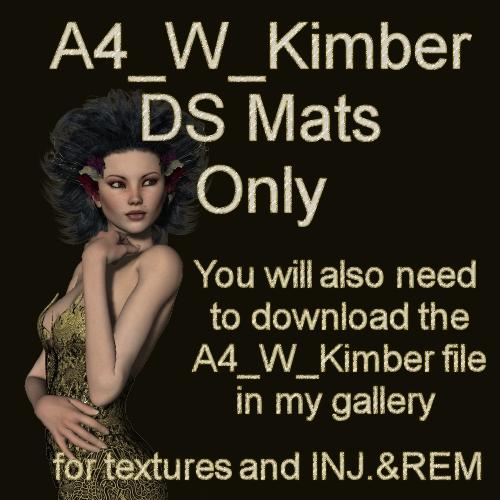 DS mats for A4 Kimber character