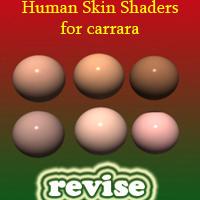 Human skin shaders for carrara(revise)