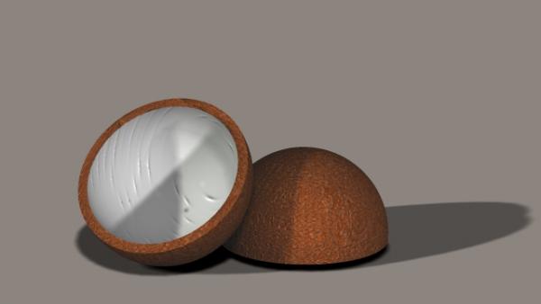 Coconut half