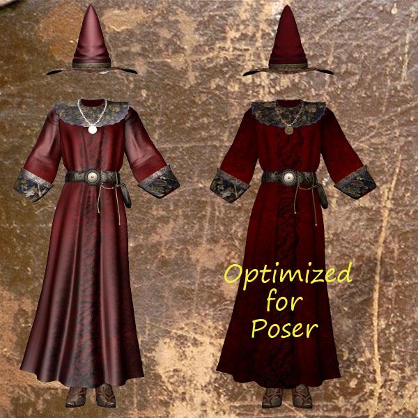 Mage by Wayii - pz2 files Optimized for Poser -