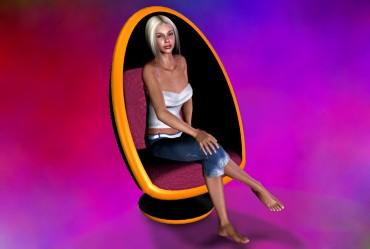 Fantabulous Egg Chair for Poser